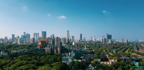 A wide view across Mumbai’s skyline